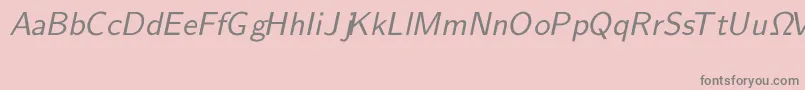 CmSansserifSlanted Font – Gray Fonts on Pink Background