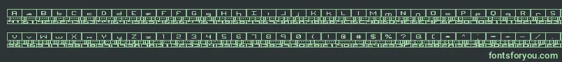BinaryXBrk-Schriftart – Grüne Schriften auf schwarzem Hintergrund