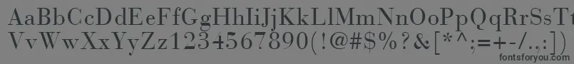BodoniRecutCondensedSsiCondensed Font – Black Fonts on Gray Background