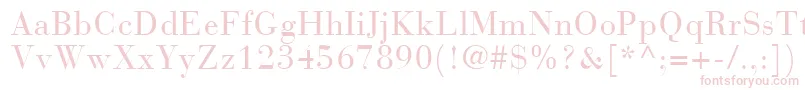 BodoniRecutCondensedSsiCondensed-Schriftart – Rosa Schriften