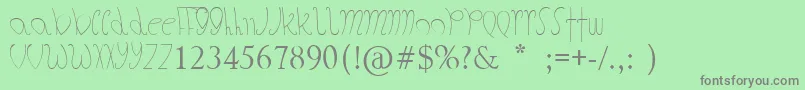 TheFatStore Font – Gray Fonts on Green Background