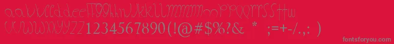 TheFatStore Font – Gray Fonts on Red Background