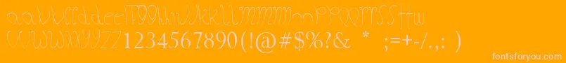 TheFatStore Font – Pink Fonts on Orange Background