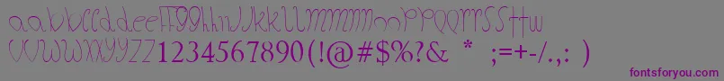 TheFatStore Font – Purple Fonts on Gray Background
