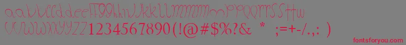 TheFatStore Font – Red Fonts on Gray Background