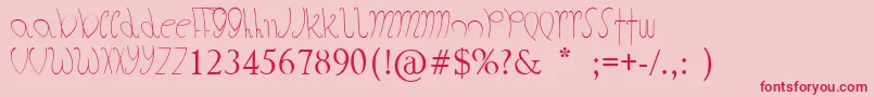 TheFatStore Font – Red Fonts on Pink Background