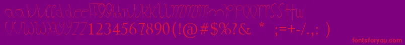 TheFatStore Font – Red Fonts on Purple Background