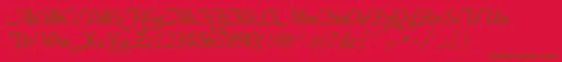 Шрифт Elgarrett – коричневые шрифты на красном фоне