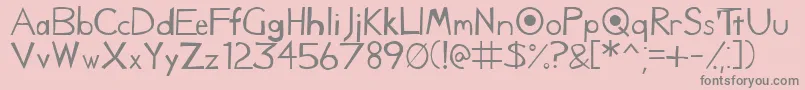 Caduceus Font – Gray Fonts on Pink Background