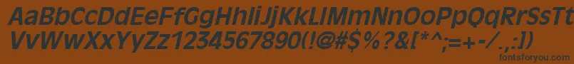 Шрифт OliviaantiqueBoldItalic – чёрные шрифты на коричневом фоне