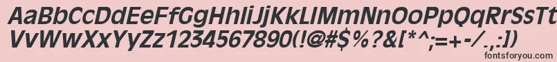 OliviaantiqueBoldItalic Font – Black Fonts on Pink Background