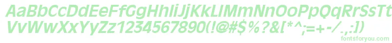 OliviaantiqueBoldItalic-fontti – vihreät fontit valkoisella taustalla