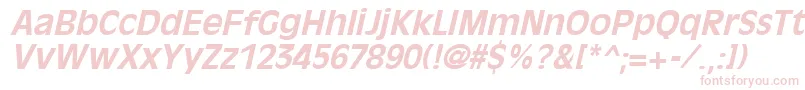 OliviaantiqueBoldItalic-fontti – vaaleanpunaiset fontit valkoisella taustalla