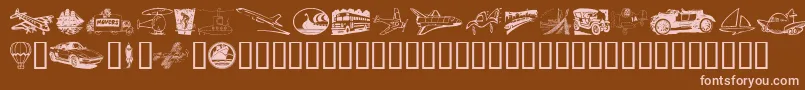 More about Vehicular Font Vehicular Font – Pink Fonts on Brown Background