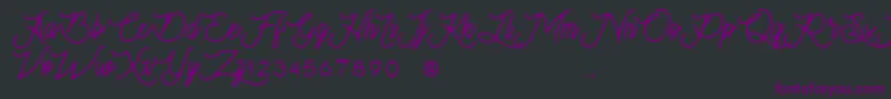 Moonchrome Font – Purple Fonts on Black Background