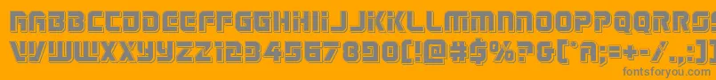 Legiosabinapunch Font – Gray Fonts on Orange Background