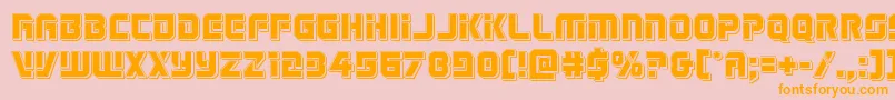 Legiosabinapunch Font – Orange Fonts on Pink Background