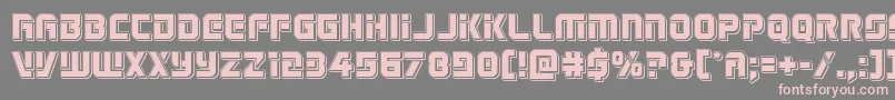 Legiosabinapunch Font – Pink Fonts on Gray Background