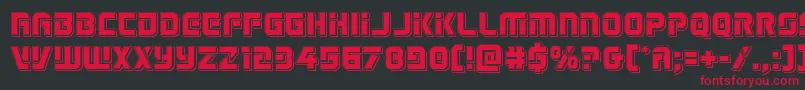 Legiosabinapunch Font – Red Fonts on Black Background