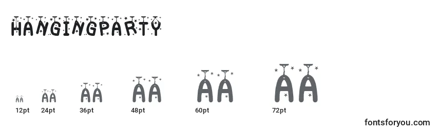 HangingParty Font Sizes