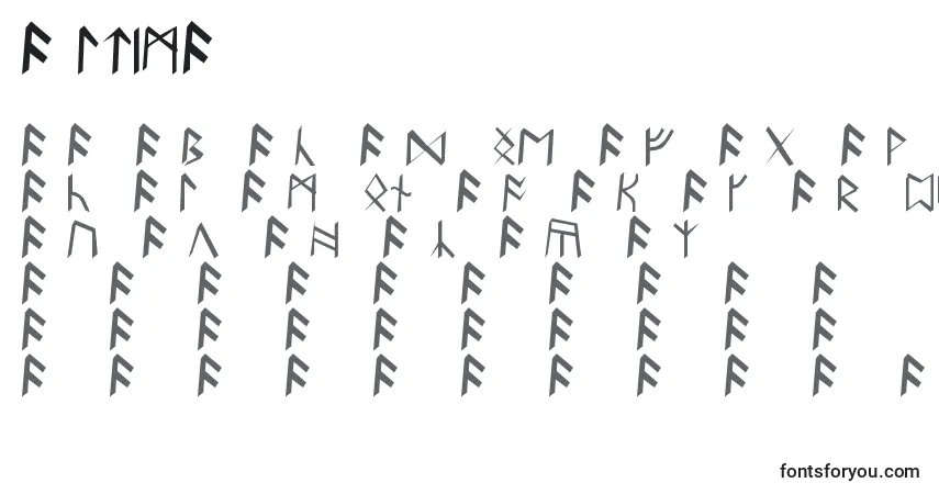 Шрифт Ultima – алфавит, цифры, специальные символы