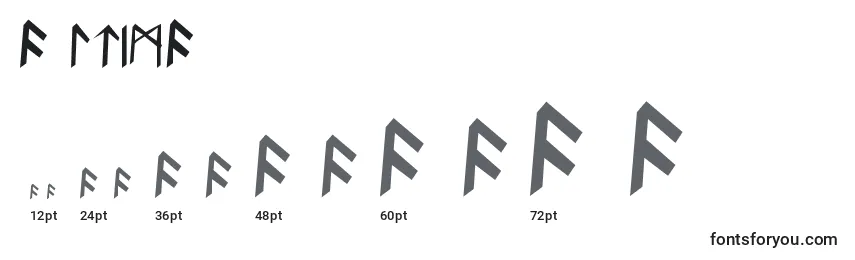 Ultima Font Sizes