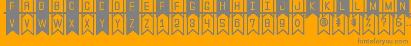 TheFlaggySt Font – Gray Fonts on Orange Background