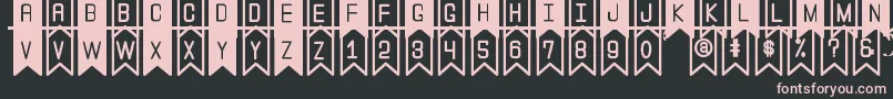 TheFlaggySt Font – Pink Fonts on Black Background