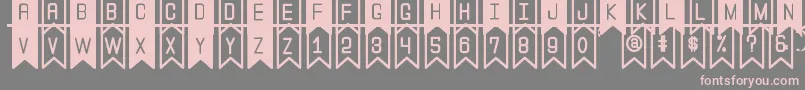 TheFlaggySt Font – Pink Fonts on Gray Background