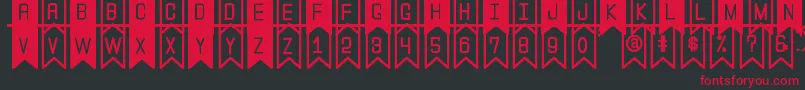 TheFlaggySt Font – Red Fonts on Black Background