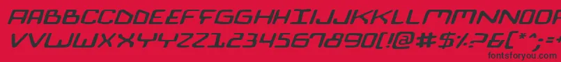 Biocomv2ei Font – Black Fonts on Red Background