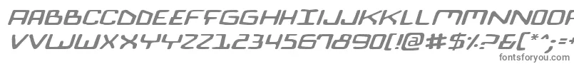 Biocomv2ei-fontti – harmaat kirjasimet valkoisella taustalla