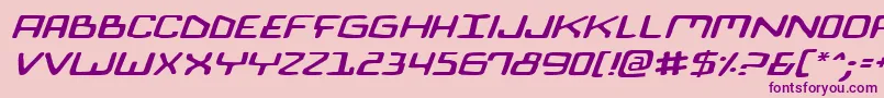 Biocomv2ei Font – Purple Fonts on Pink Background