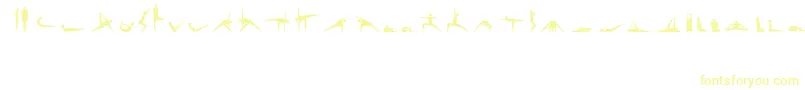 Więcej informacji o czcionce Yogafont Czcionka Yogafont – żółte czcionki