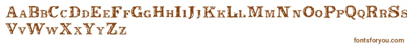 Rustic Font – Brown Fonts on White Background