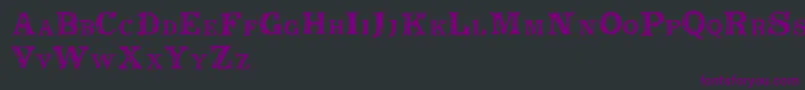 フォントRustic – 黒い背景に紫のフォント