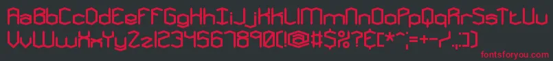 MysteronsBrk Font – Red Fonts on Black Background