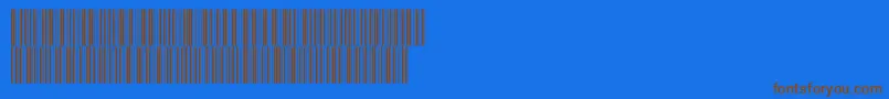 V300009 Font – Brown Fonts on Blue Background