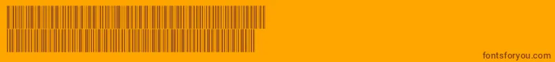 V300009 Font – Brown Fonts on Orange Background