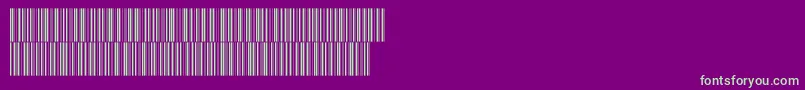フォントV300009 – 紫の背景に緑のフォント