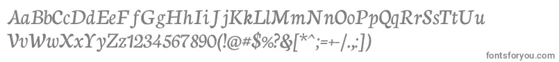 NeutoncursiveRegular Font – Gray Fonts on White Background