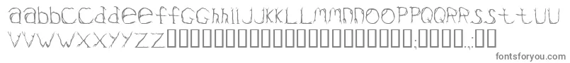 フォントValium – 白い背景に灰色の文字