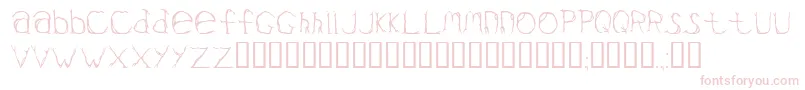 Valium Font – Pink Fonts on White Background