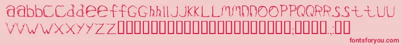 Valium Font – Red Fonts on Pink Background