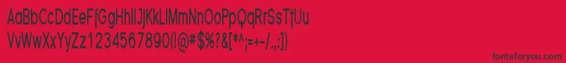 FlorencesansCompBold Font – Black Fonts on Red Background