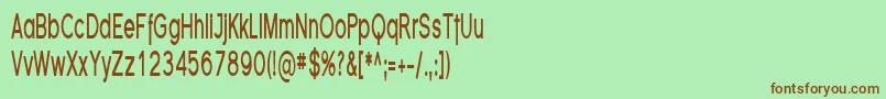 FlorencesansCompBold Font – Brown Fonts on Green Background