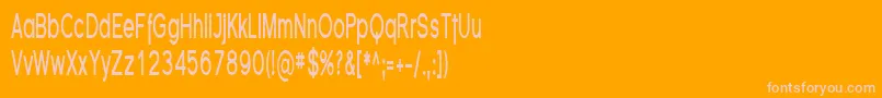 FlorencesansCompBold Font – Pink Fonts on Orange Background
