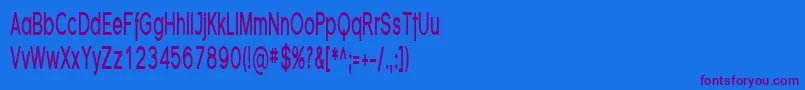 FlorencesansCompBold Font – Purple Fonts on Blue Background
