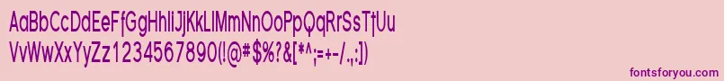 FlorencesansCompBold Font – Purple Fonts on Pink Background