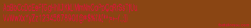 FlorencesansCompBold Font – Red Fonts on Brown Background